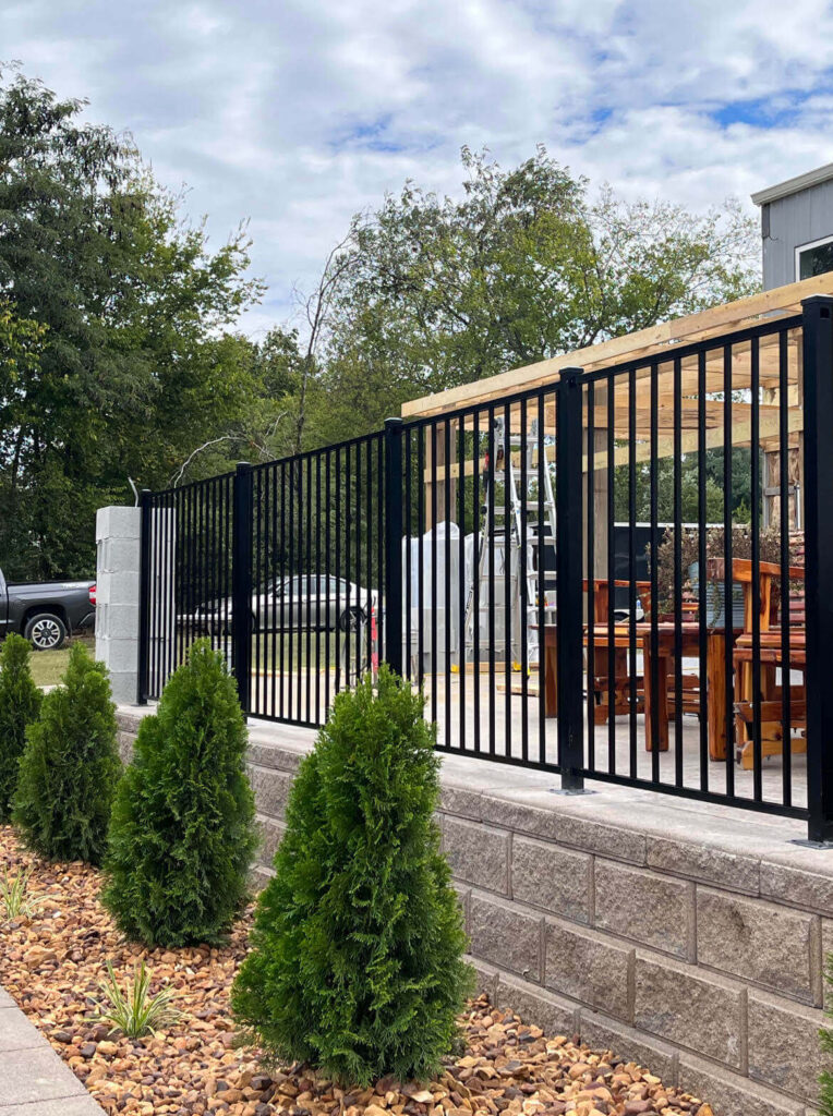 Privacy Aluminum Fence Installation
