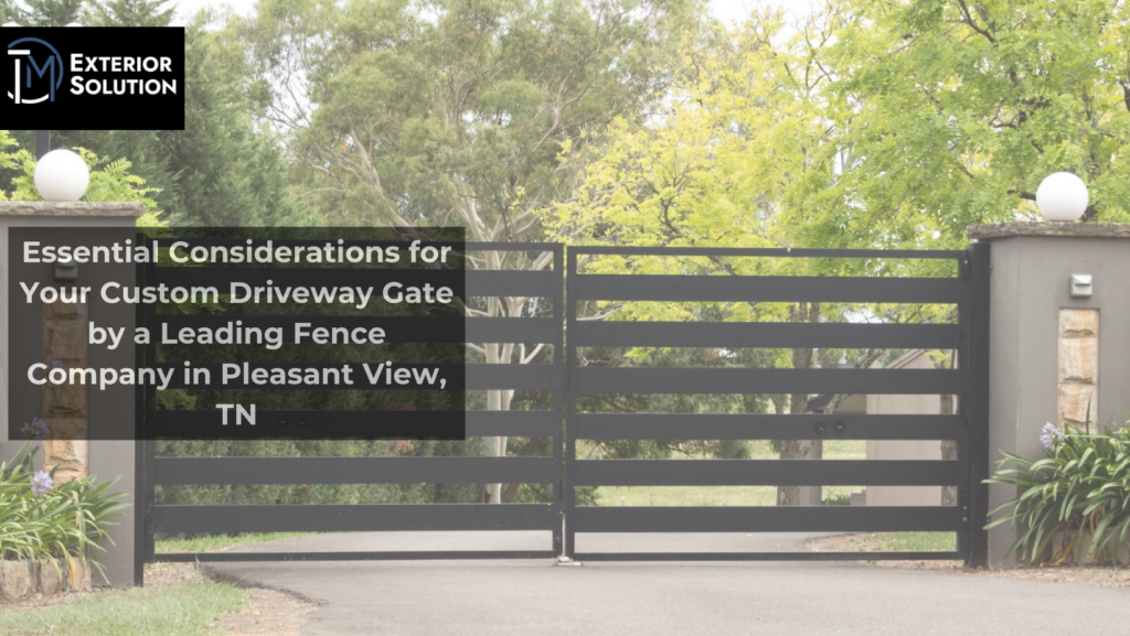 Custom Driveway Gate by a Leading Fence Company