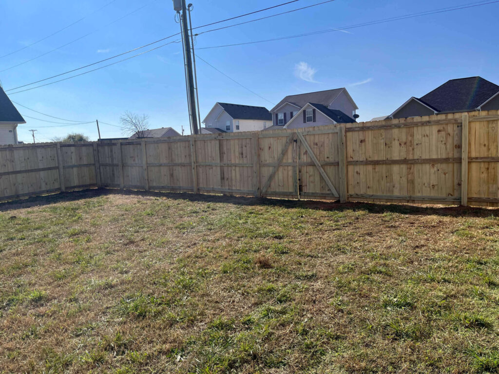 Wood Fence Installation in Oak Grove, TN